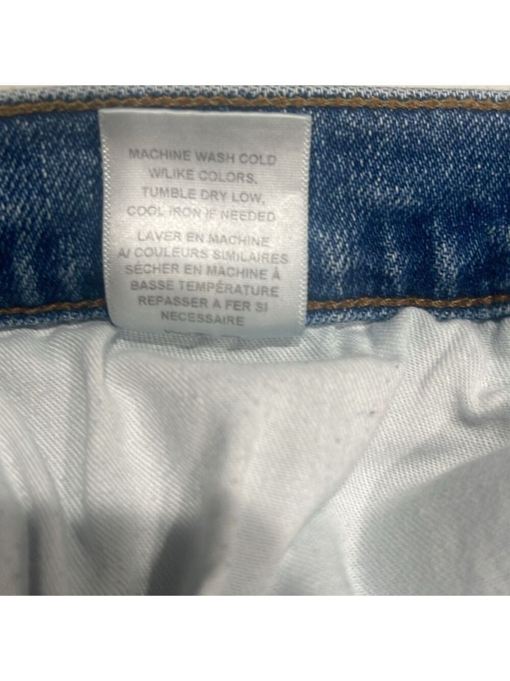 RE/DONE 90’s High Rise Ankle Jeans in Mid 90’s Wash Button Fly SZ 30 - Picture 6 of 6